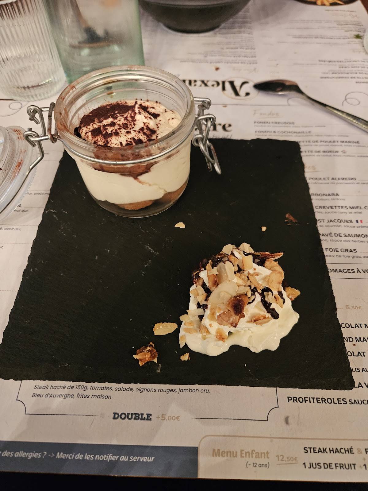 Restaurant Alexandre меню