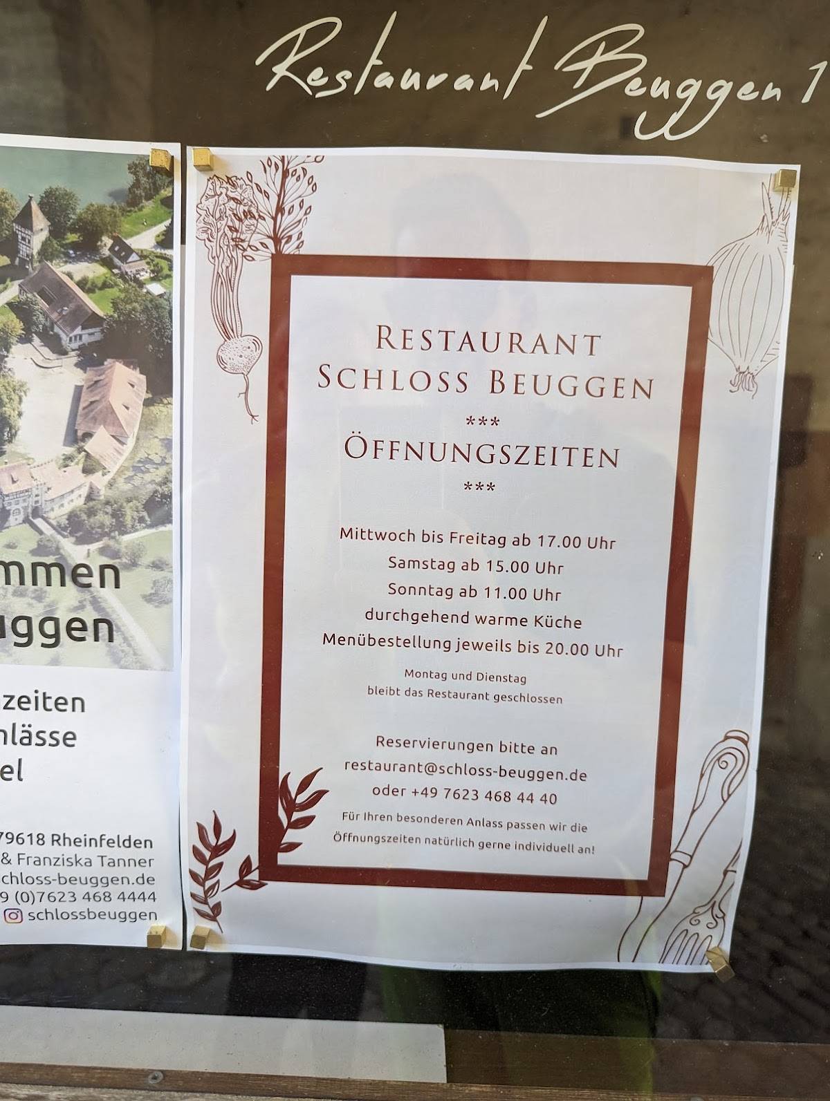 Restaurant Beuggen 1 меню