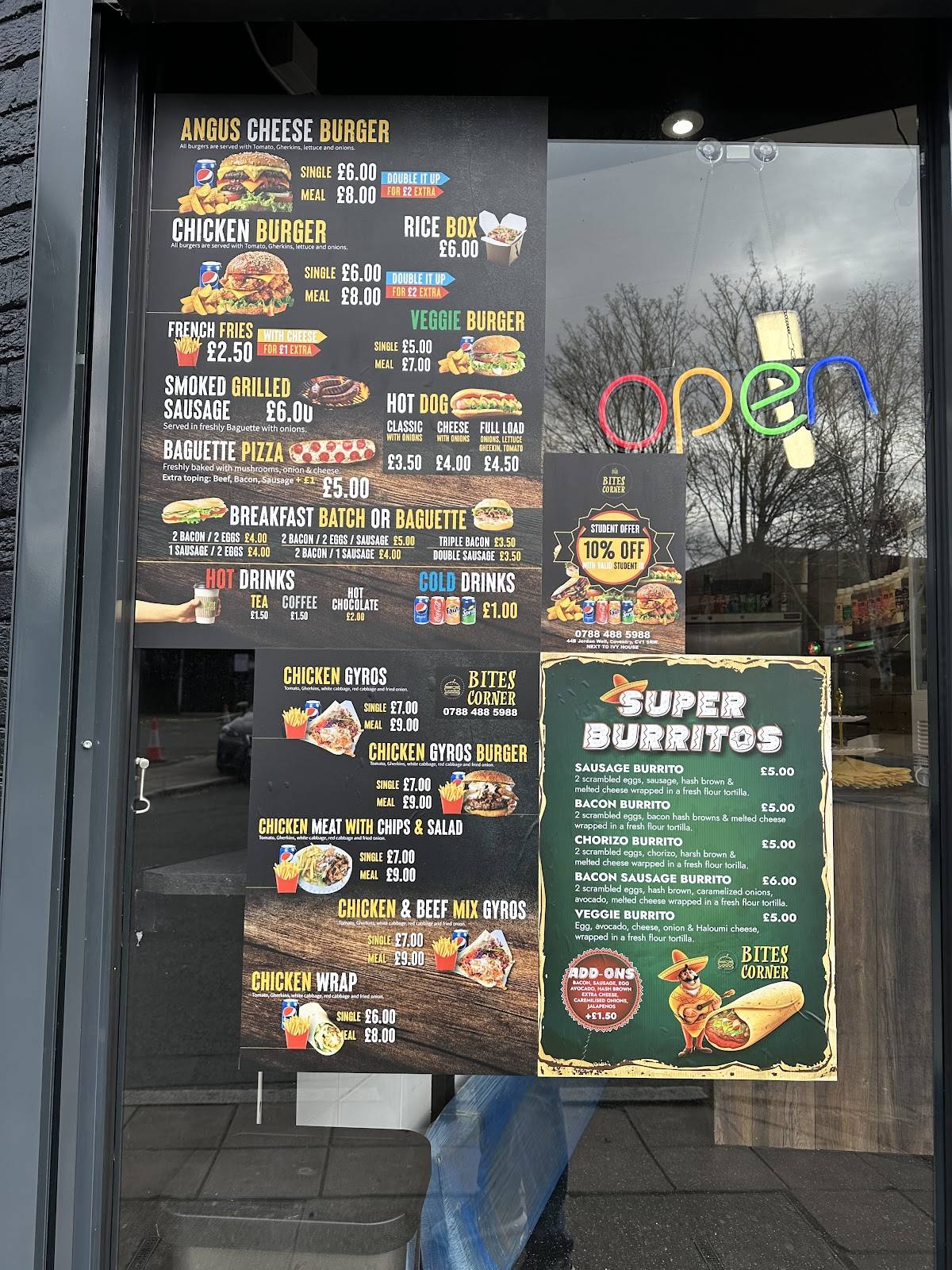 Bites Corner меню