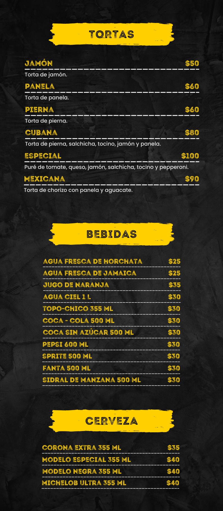 Burgués меню