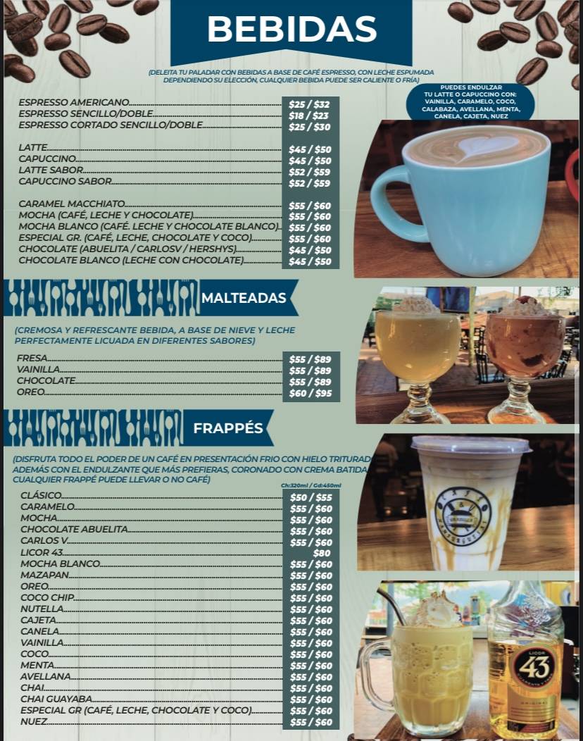 Café Gradilla меню