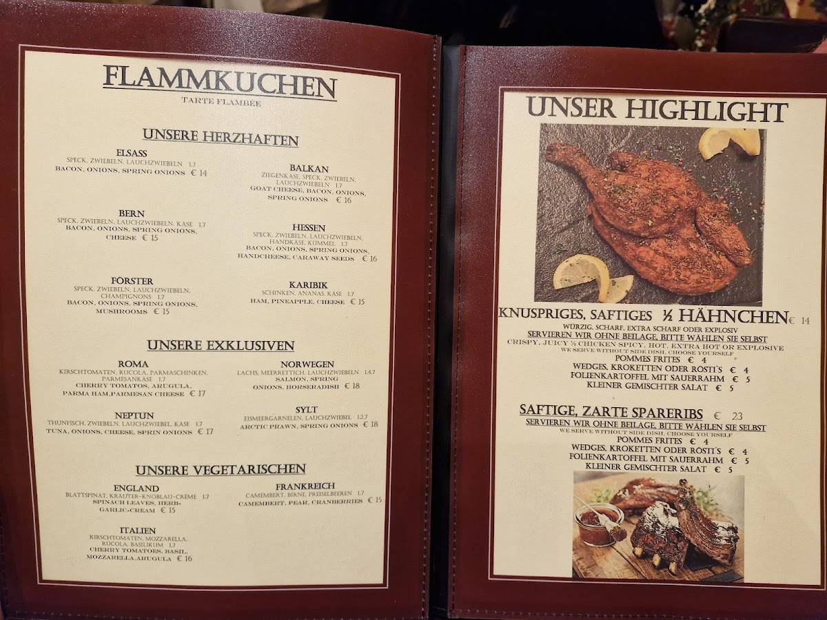 Restaurant Café Rosenberger меню