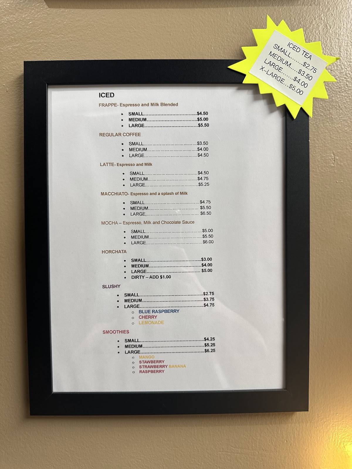 Café-Teria меню