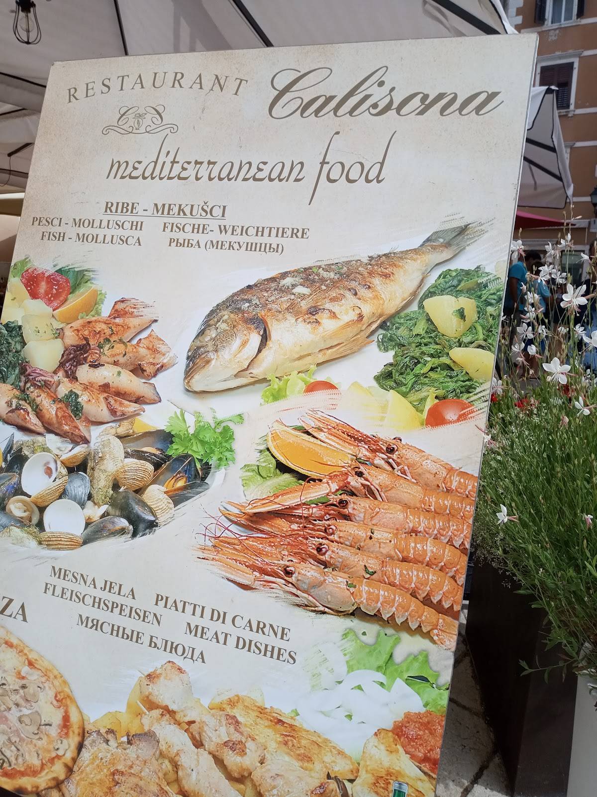 Restaurant Calisona меню