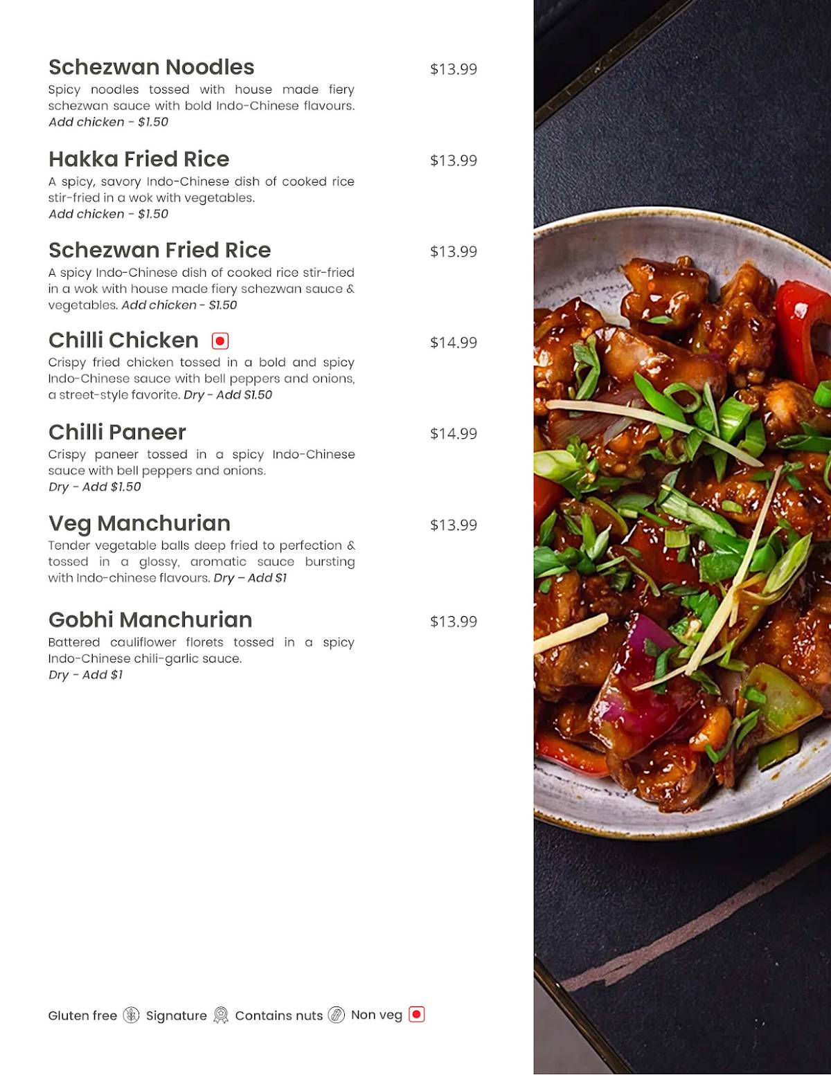Charcoal - Indian Kitchen + Bar меню