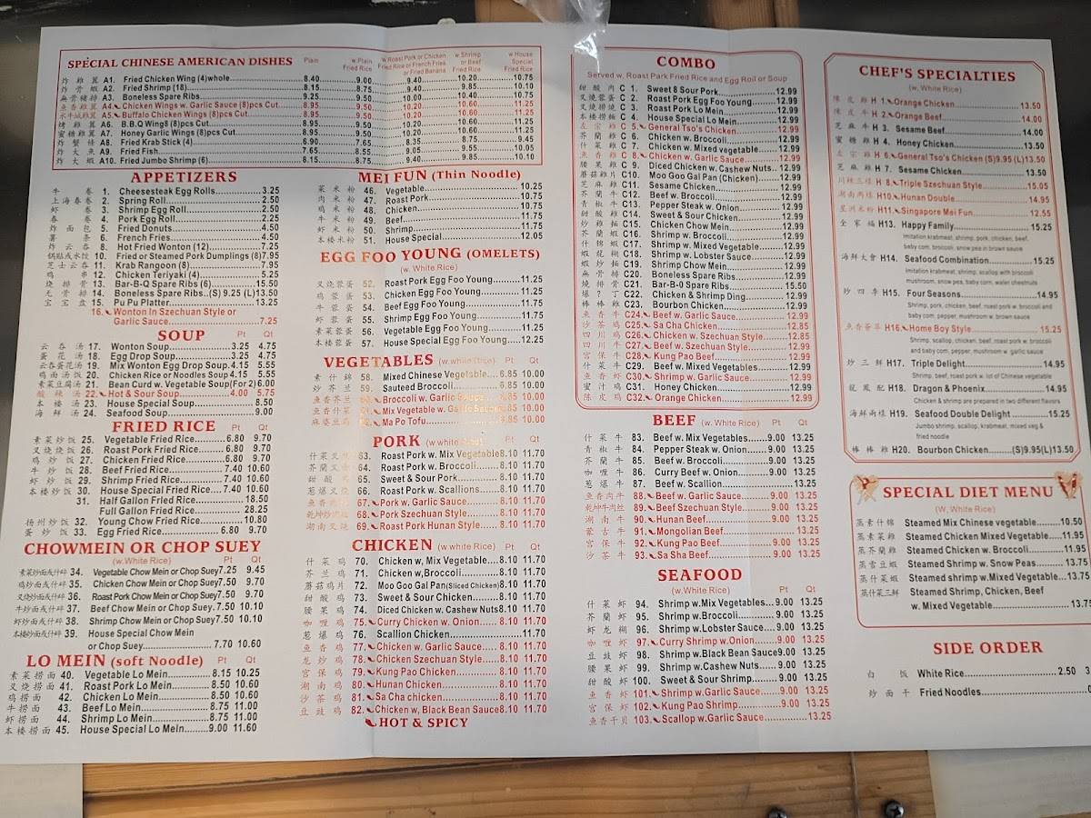 China Hot Express меню