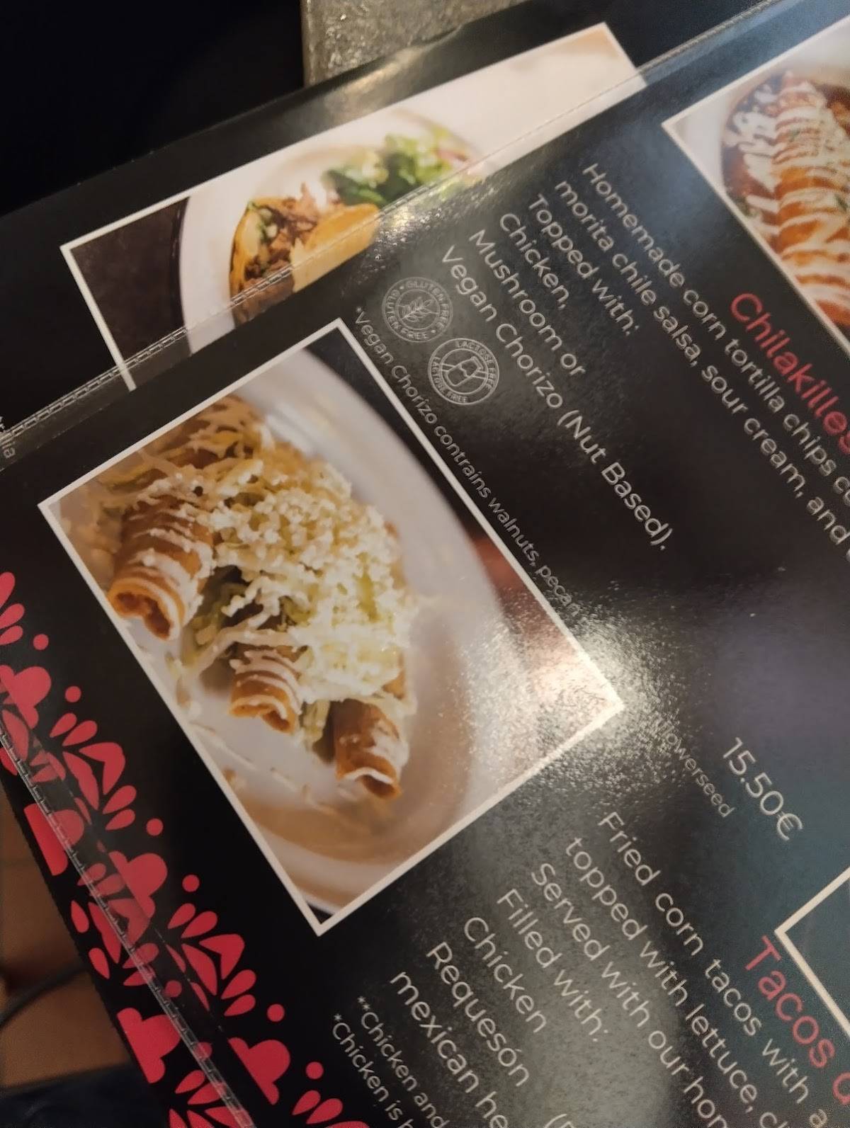Chingon меню