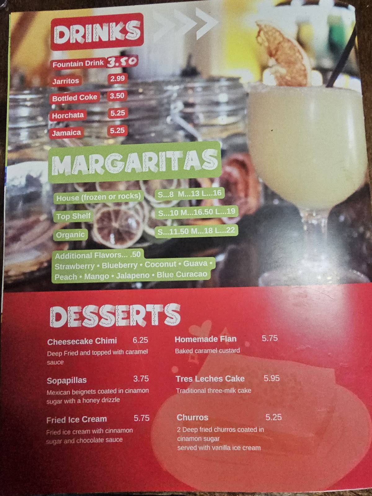 CoCo's Mexican Grill меню