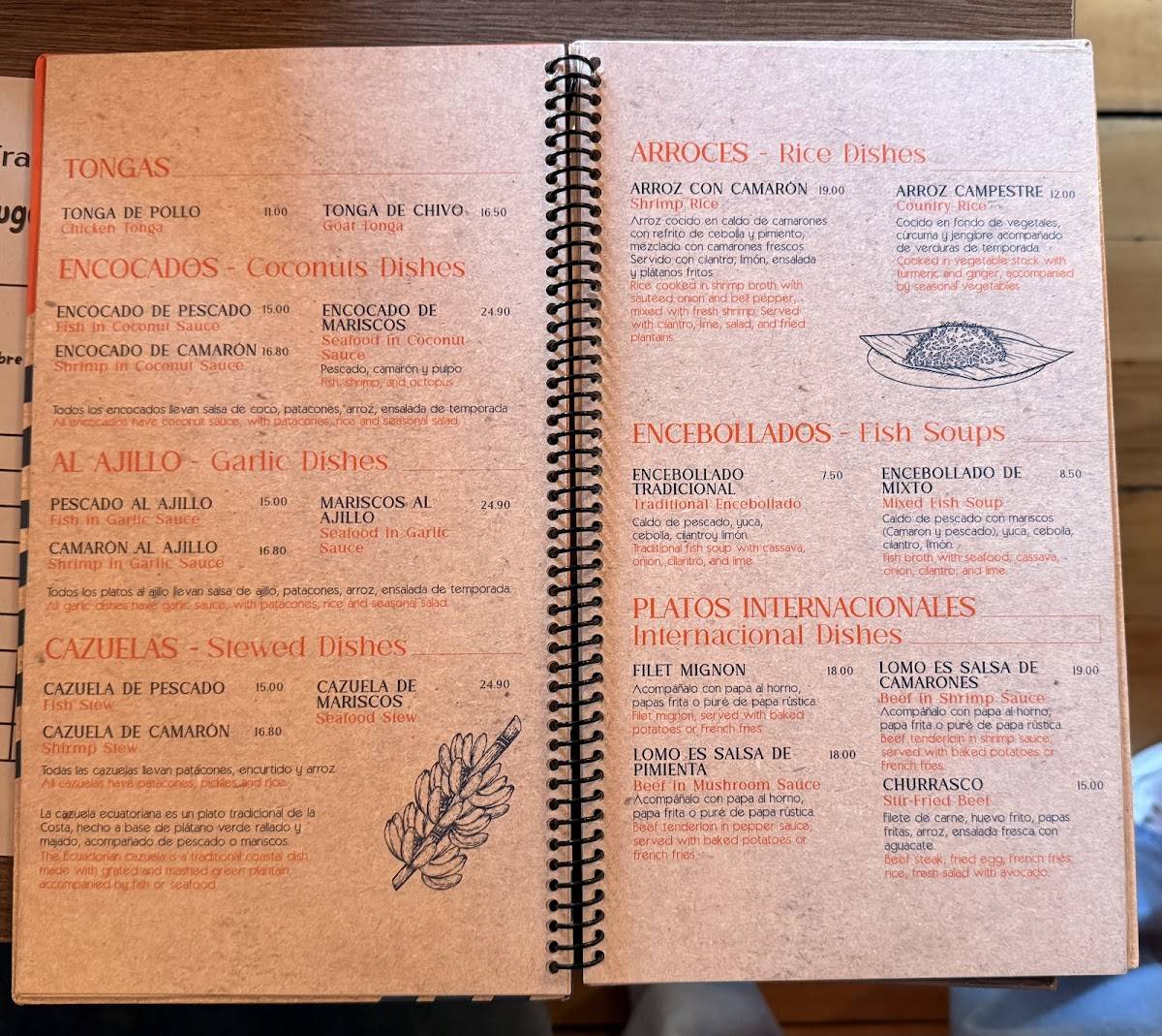 Cocholate Restaurante меню