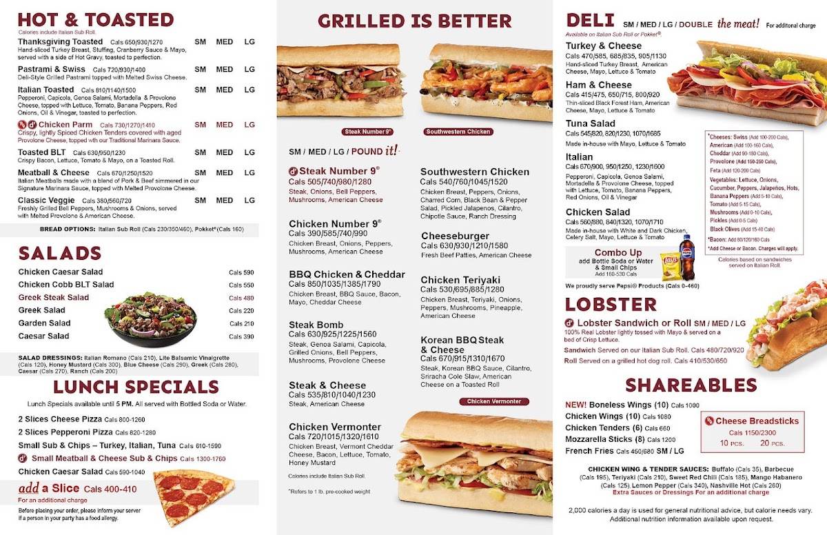 D'Angelo Grilled Sandwiches меню