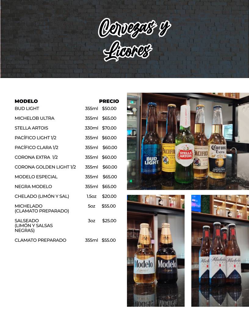 El Güero Rocha Restaurante меню