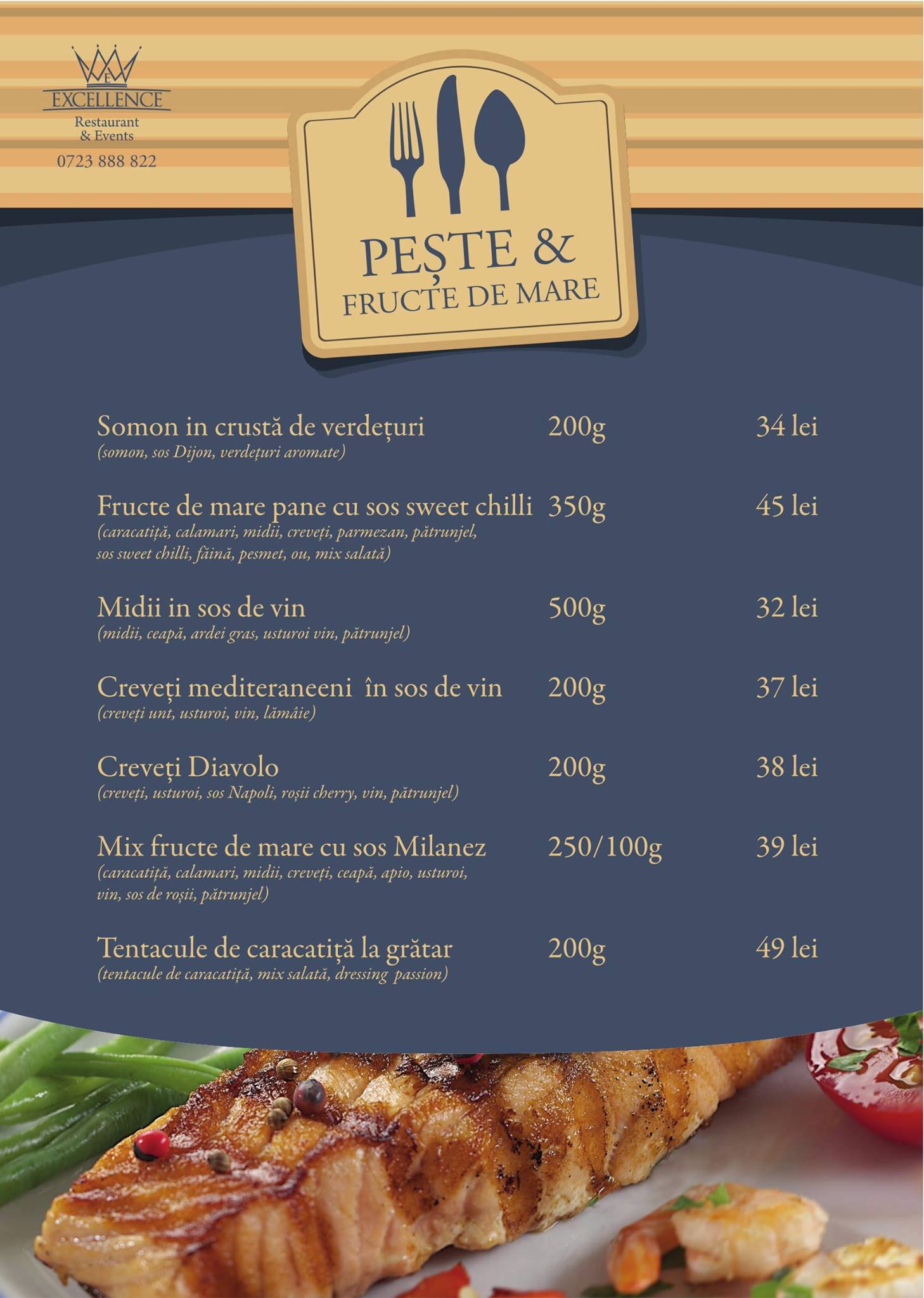Restaurant Excellence меню