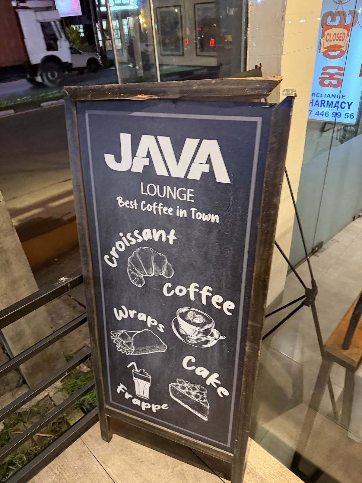 Java Lounge Negombo меню