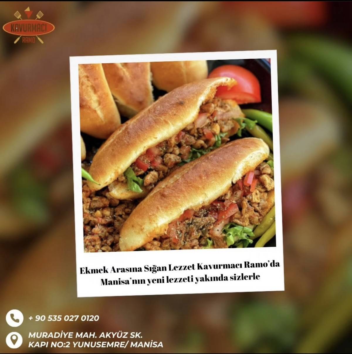 Kavurmacı Ramo меню