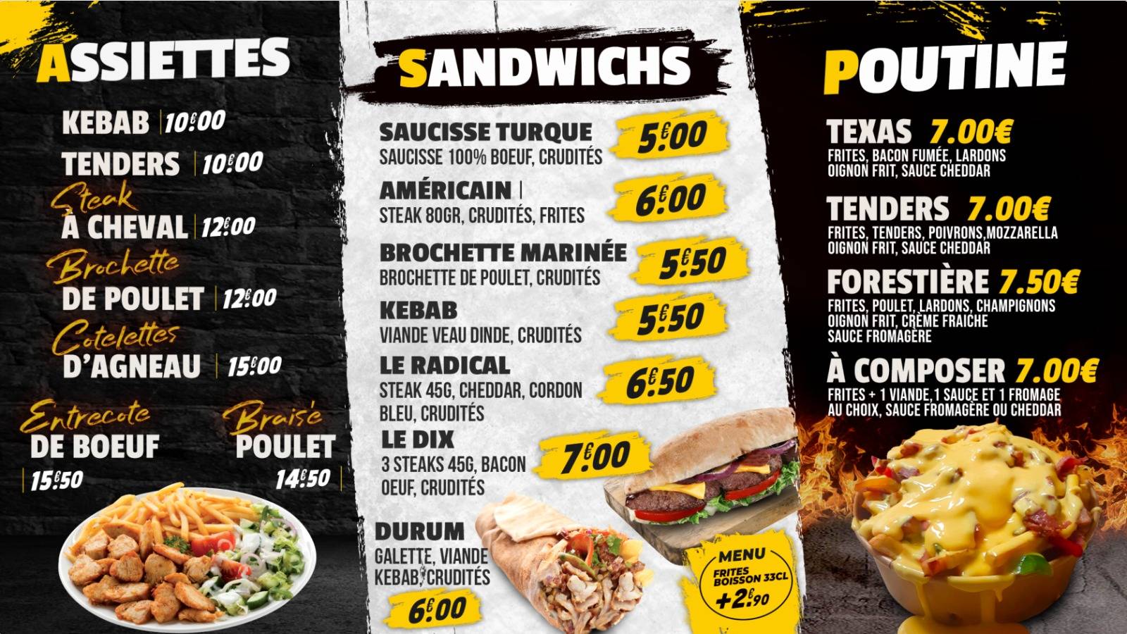 Le Dix Rombas (Fastfood) меню