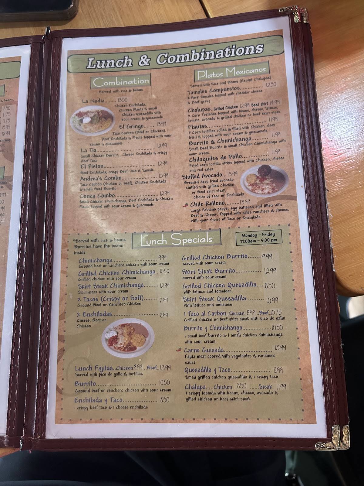 Los Bravos Mexican Grill and Cantina меню
