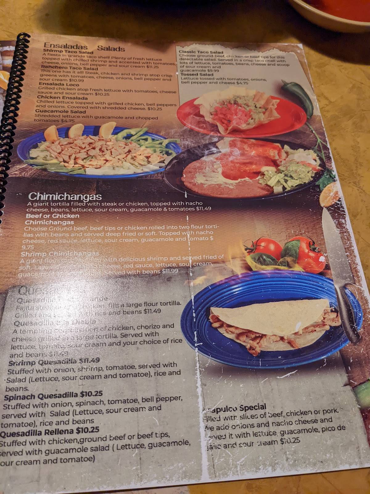 Los Rancheros меню