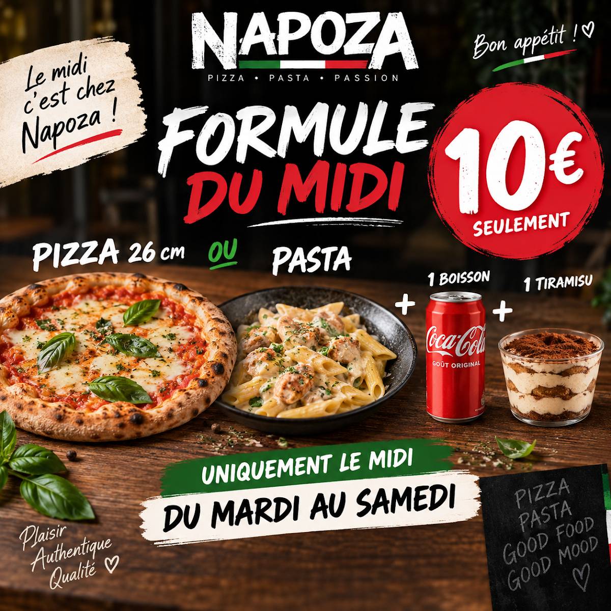 Napoza меню