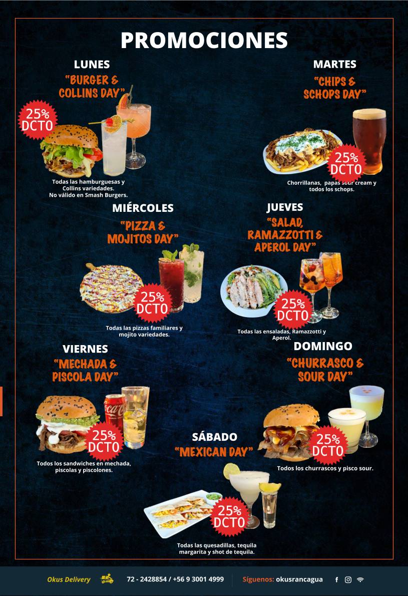 Okus Restobar меню