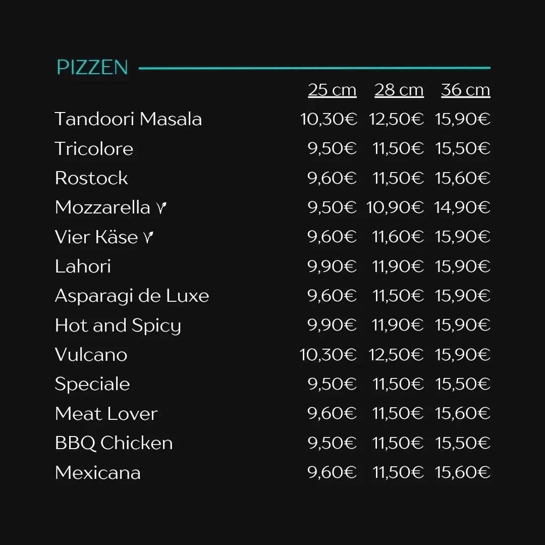 PizzaPoint меню