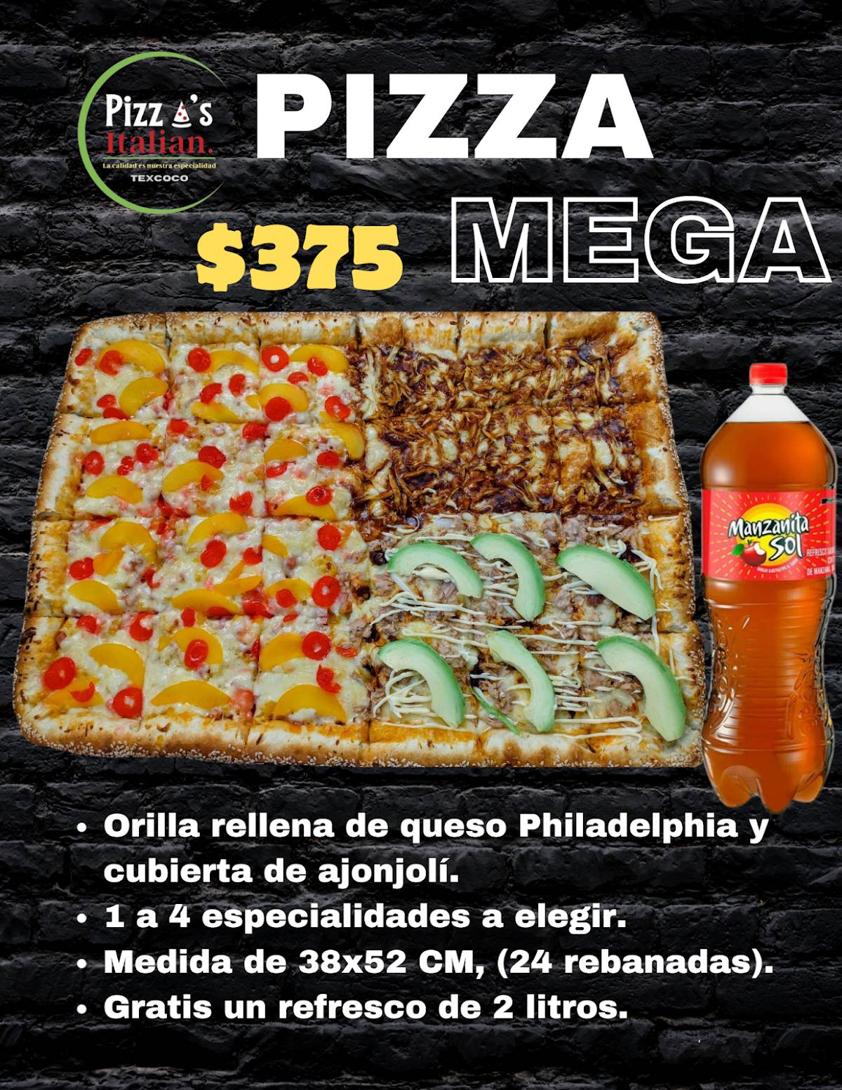 Pizzas Italian. меню