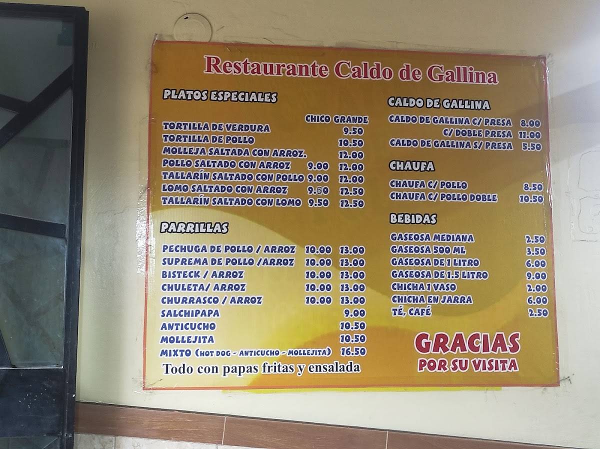 Restaurant Que Rico меню