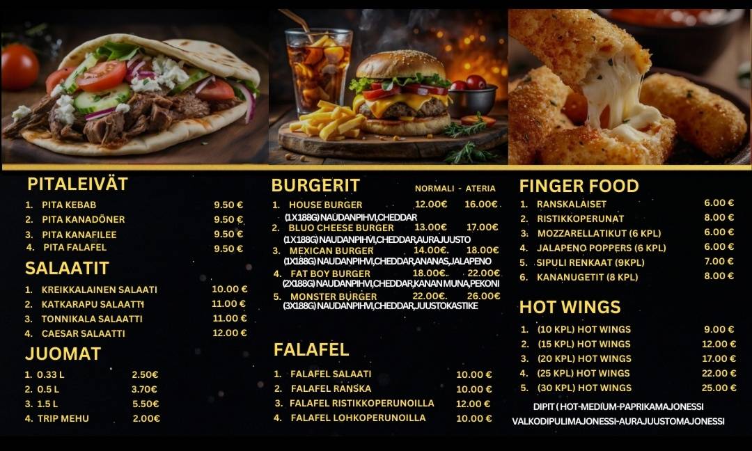 Raision Kebab House меню