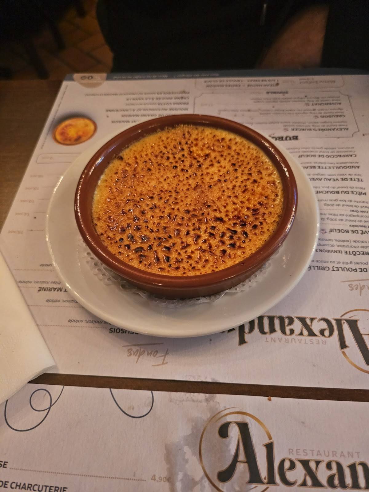 Restaurant Alexandre меню