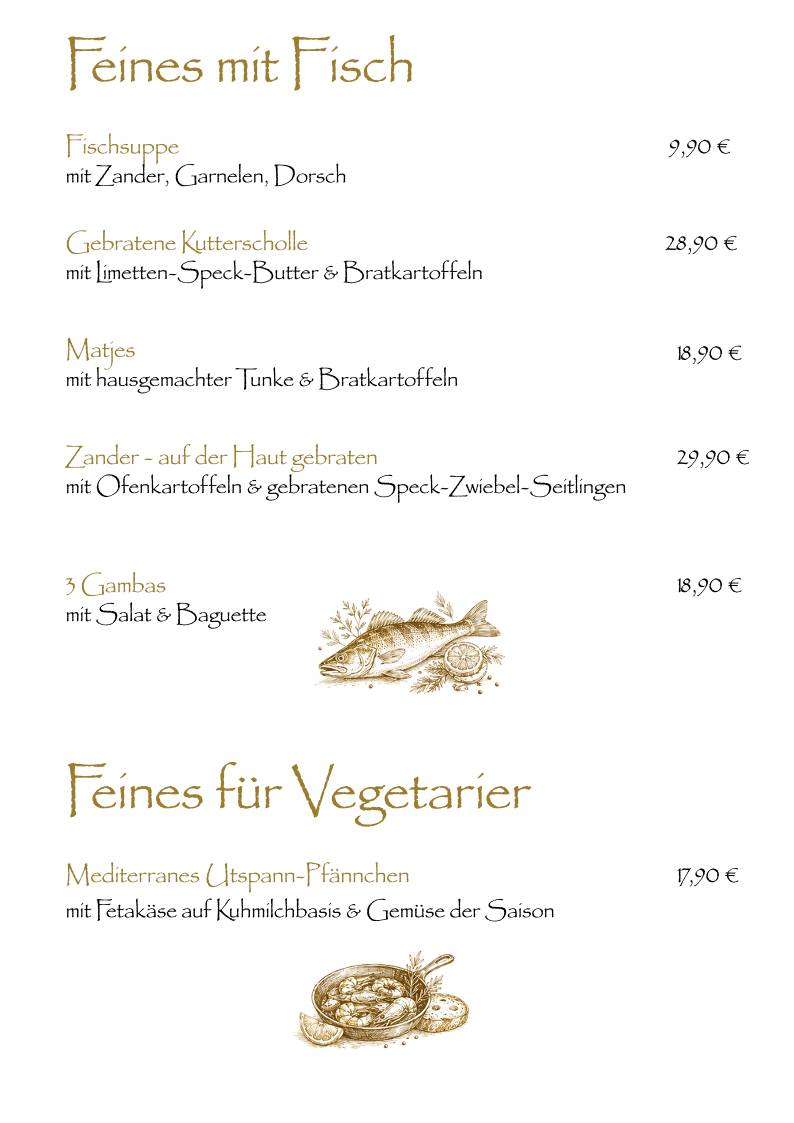 Restaurant & Café Utspann меню