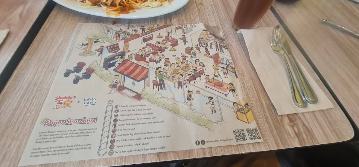 Shakey's Pizza Parlor меню