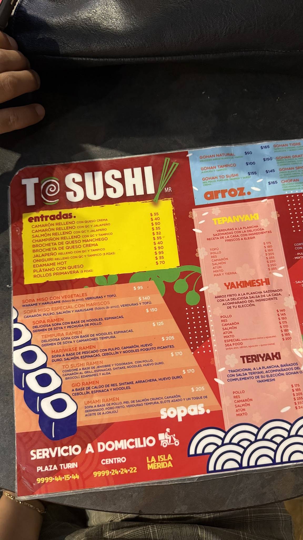 To Sushi меню