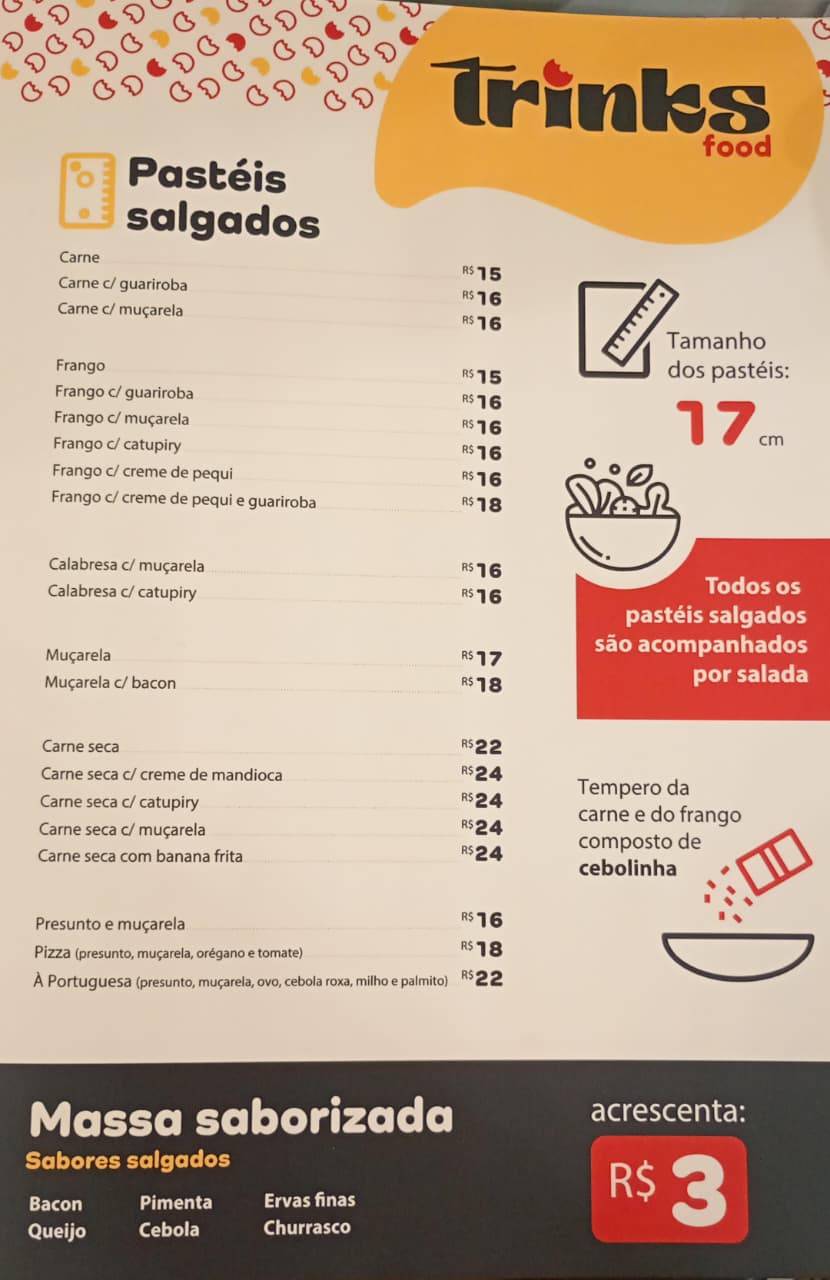 Trinks Food меню