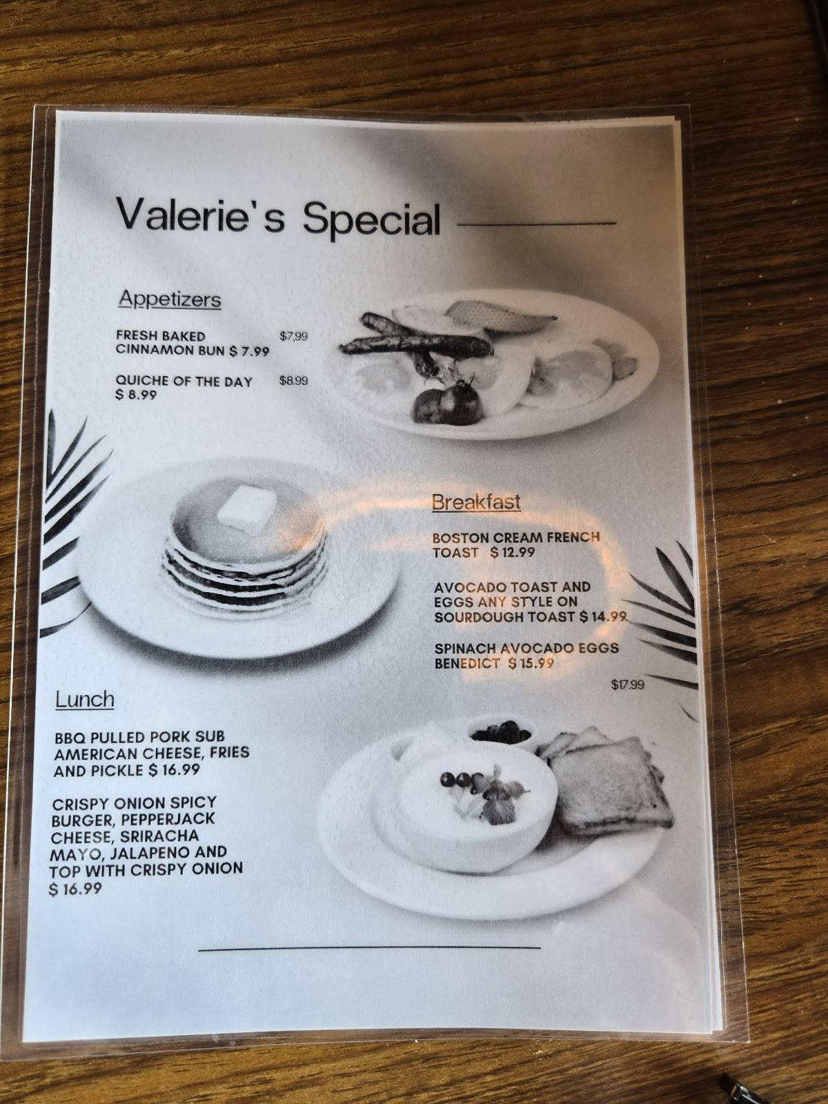 Valerie’s Scratch Kitchen меню