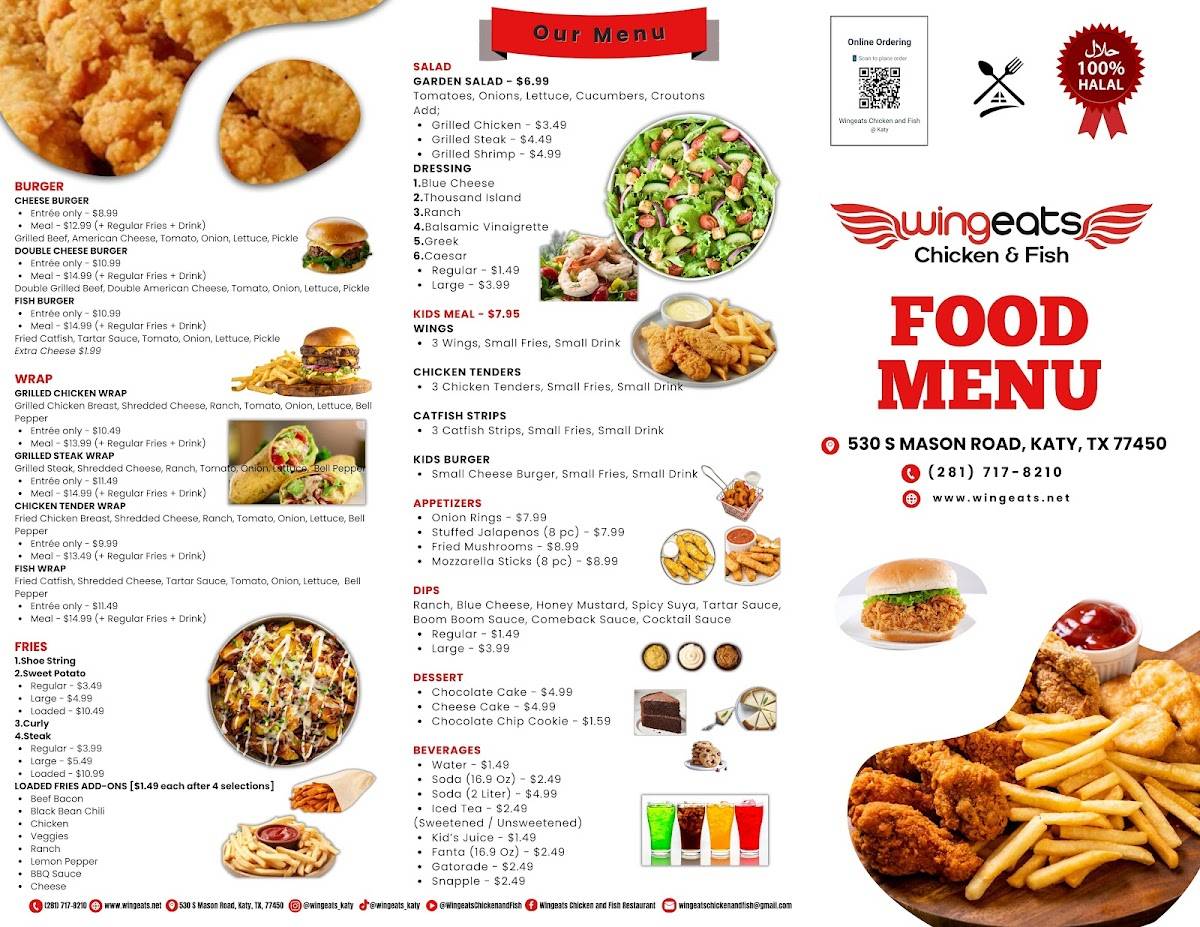 Wingspot Chicken & Fish меню