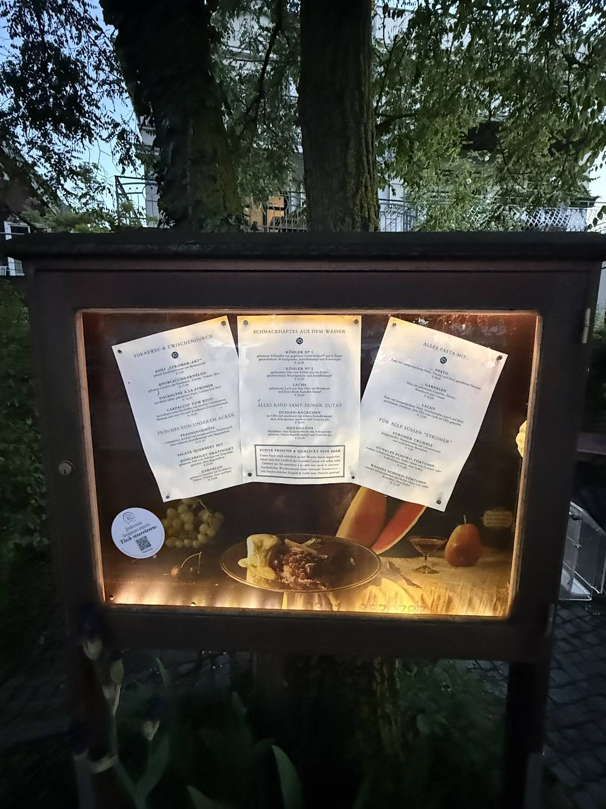 Restaurant „Zum Stromer“ Warnemünde меню