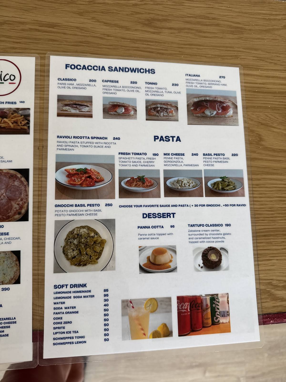 TIPICO PIZZA Chalong меню