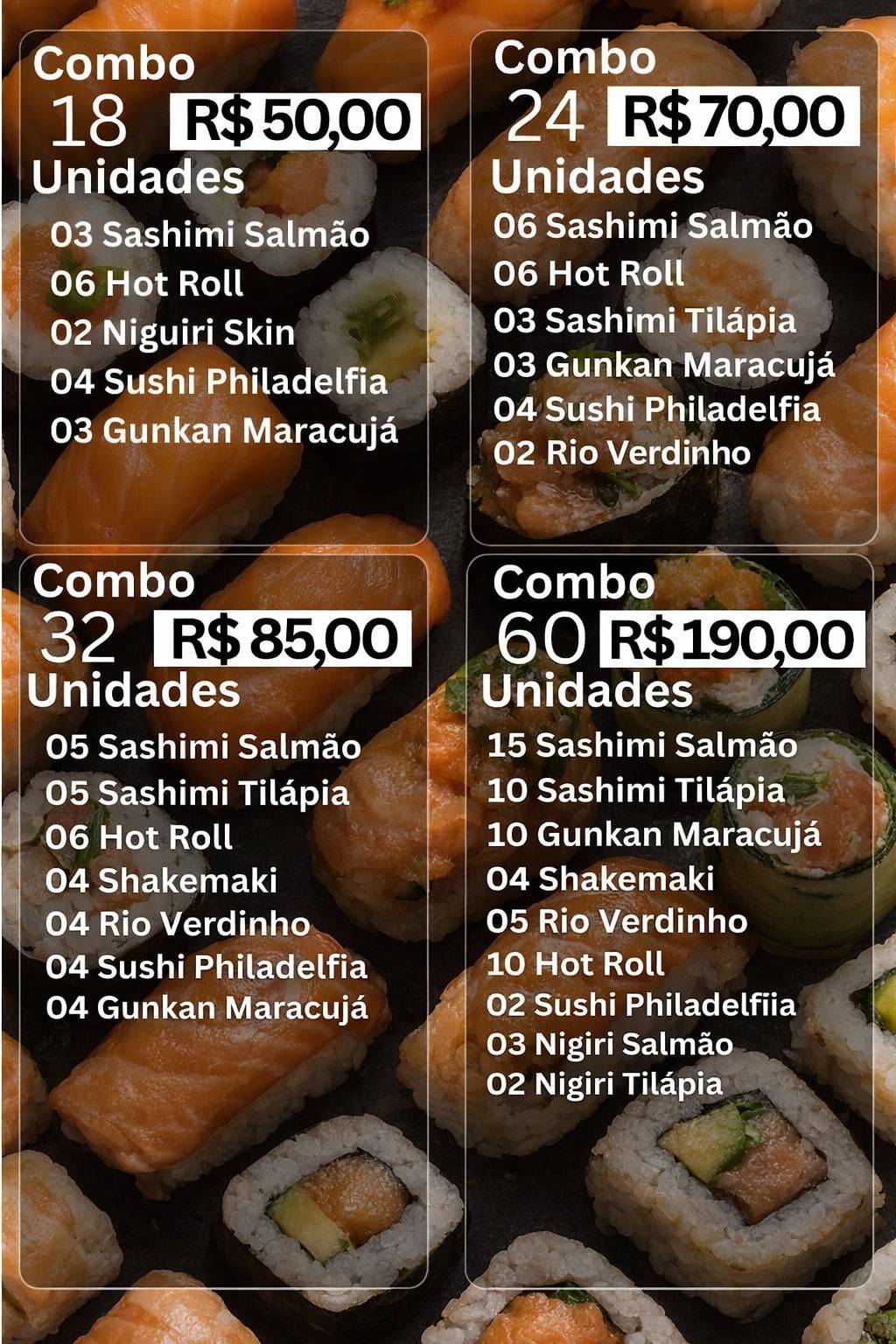 Restaurante Manpuku меню