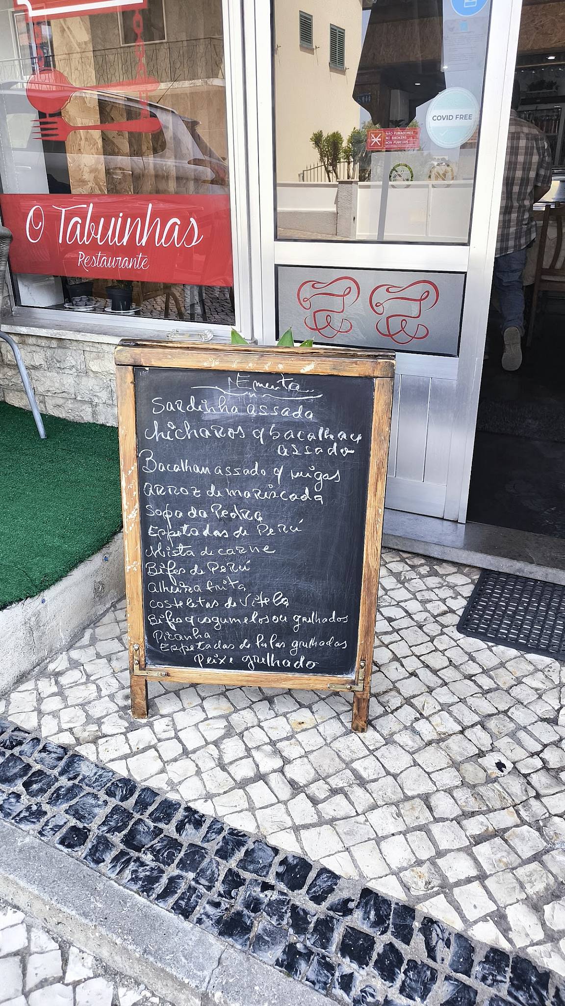 Restaurante O Tabuinhas меню
