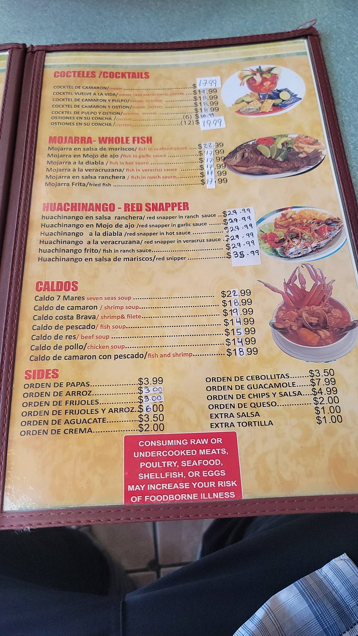 Restaurante el Local меню