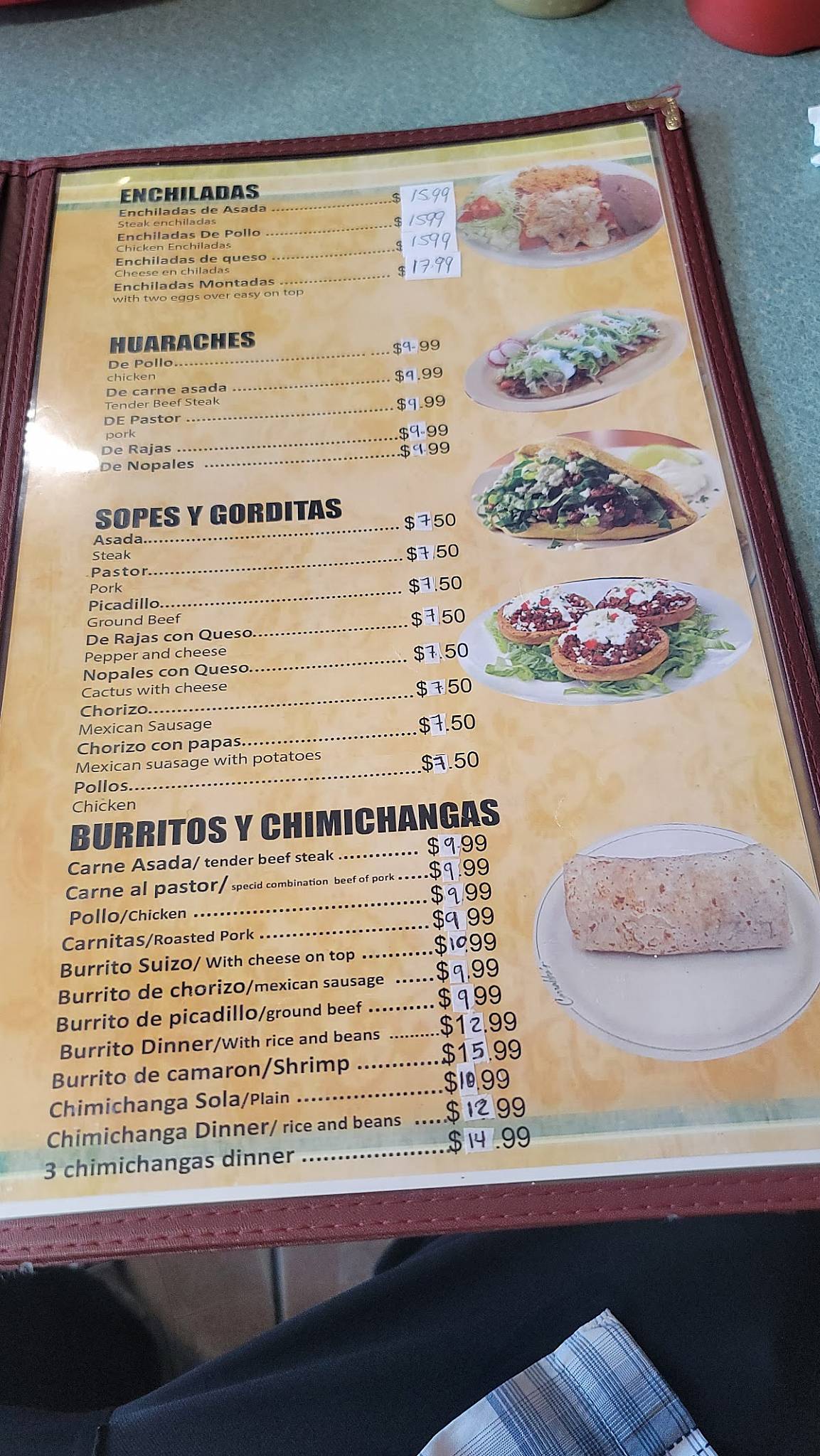 Restaurante el Local меню