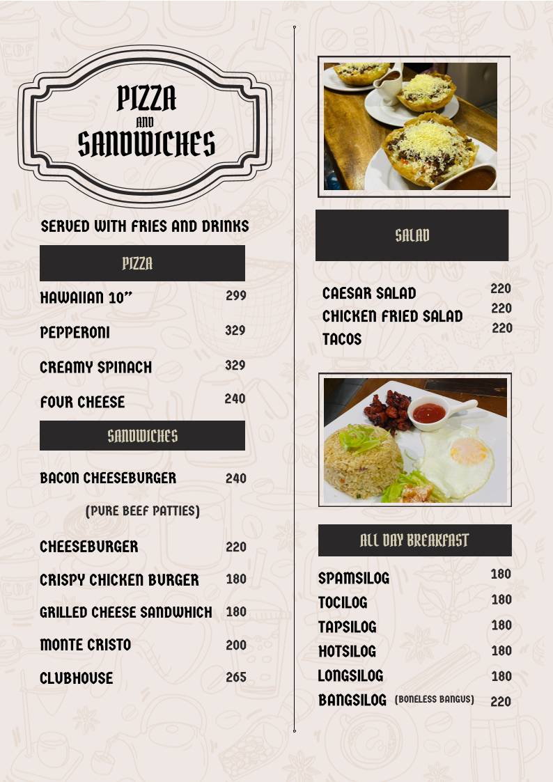 Retro Throwback Cafe меню