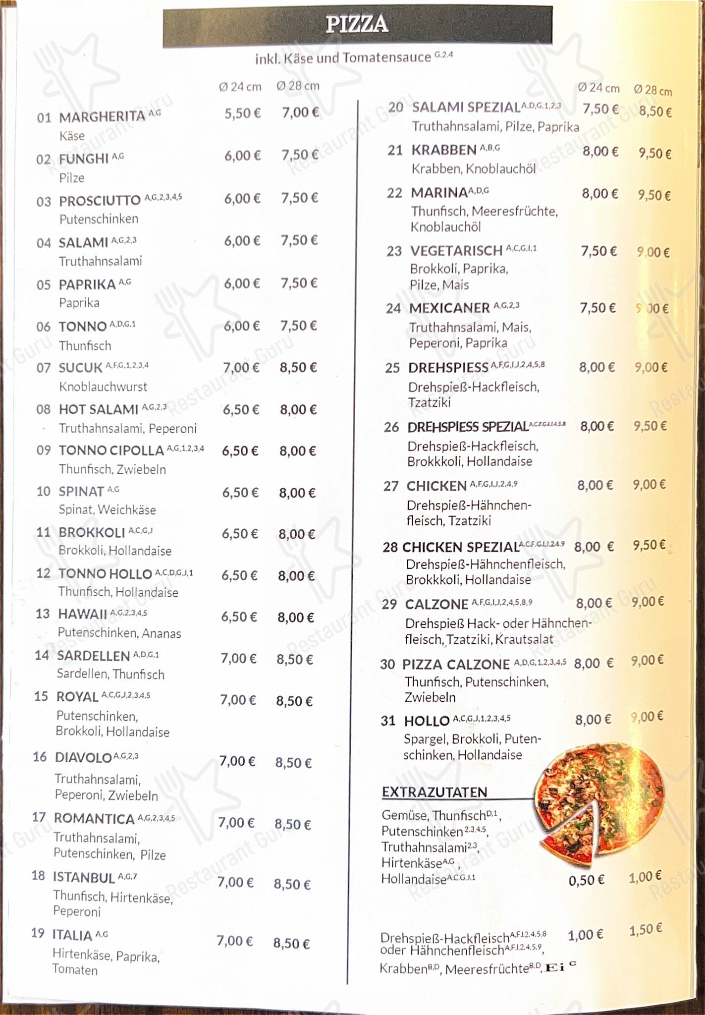 Меню Sultan Kebab Haus - еда и напитки