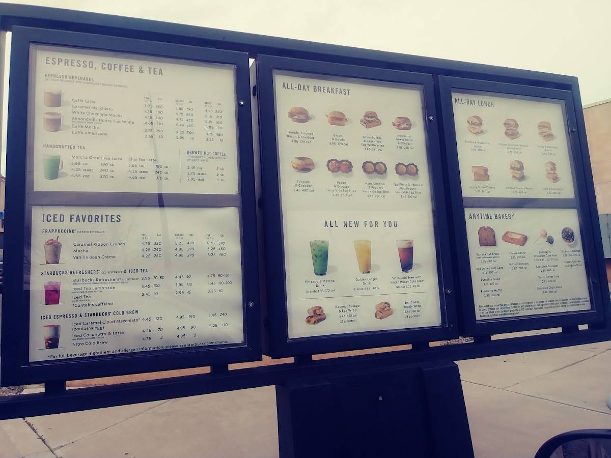 Starbucks Coffee Company меню