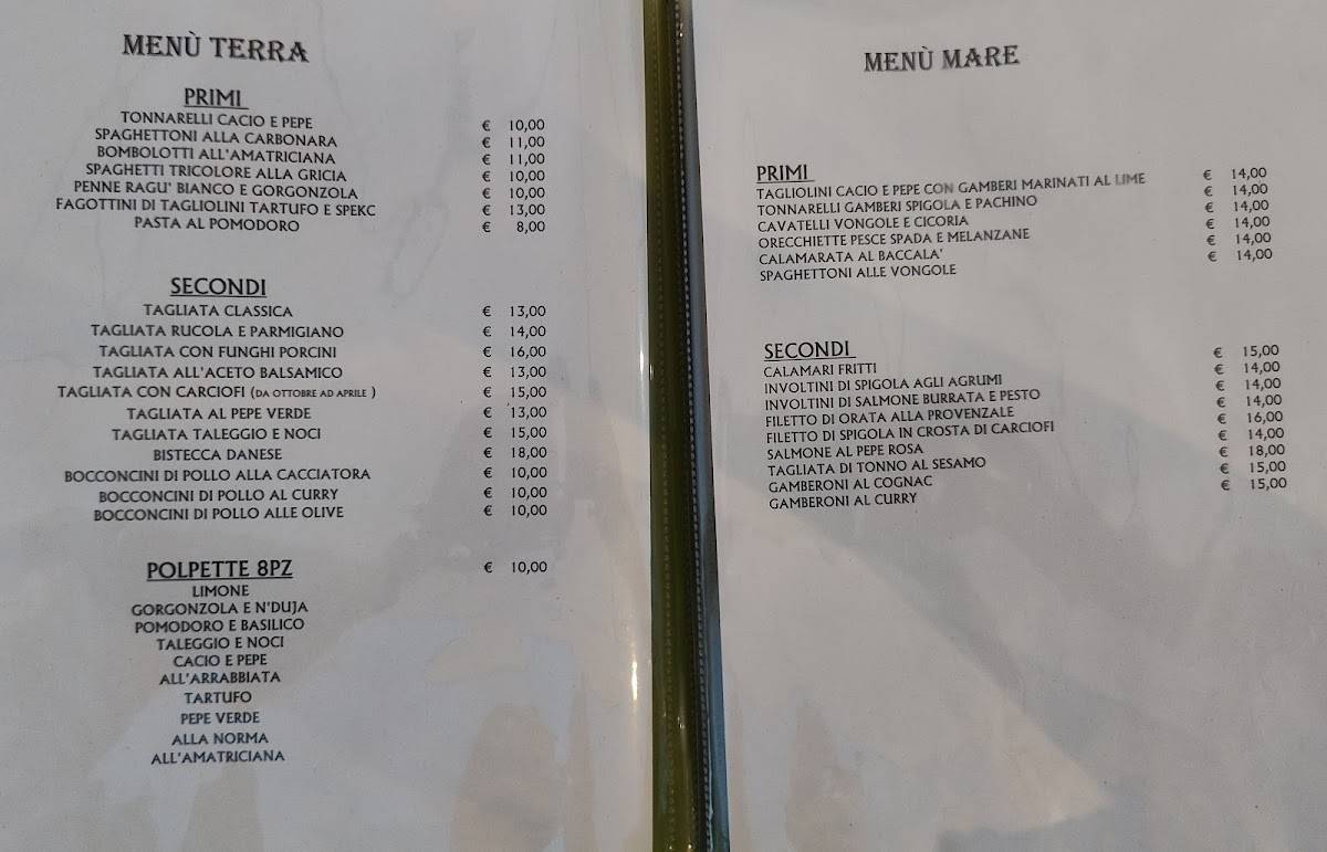 Ristorante Fornari меню