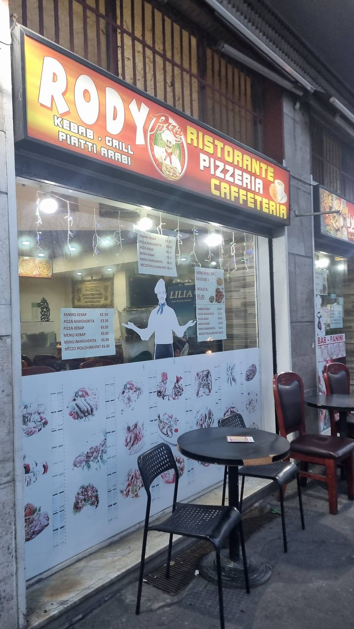 Ristorante Rody меню