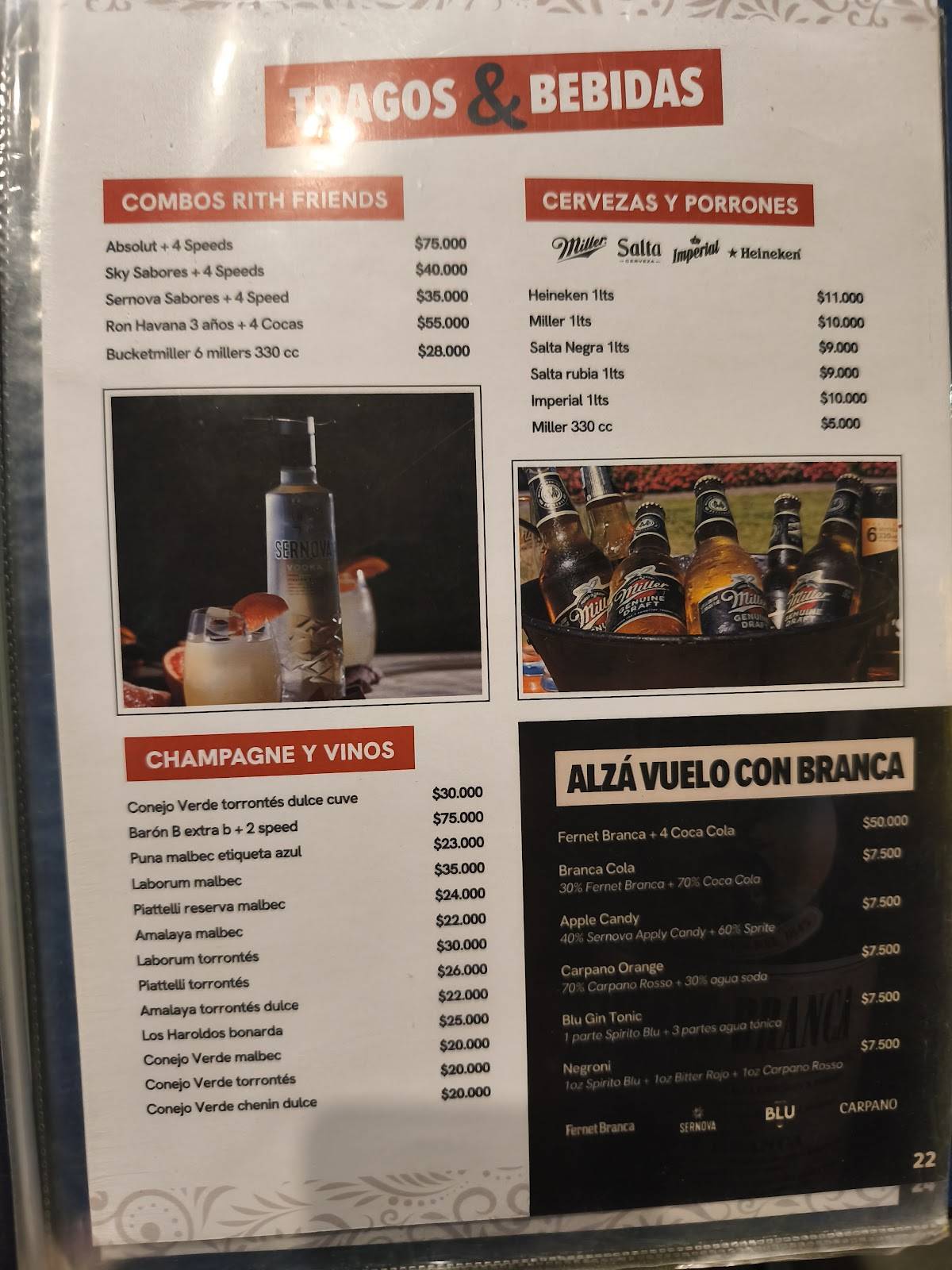 Rith Themed Restobar меню
