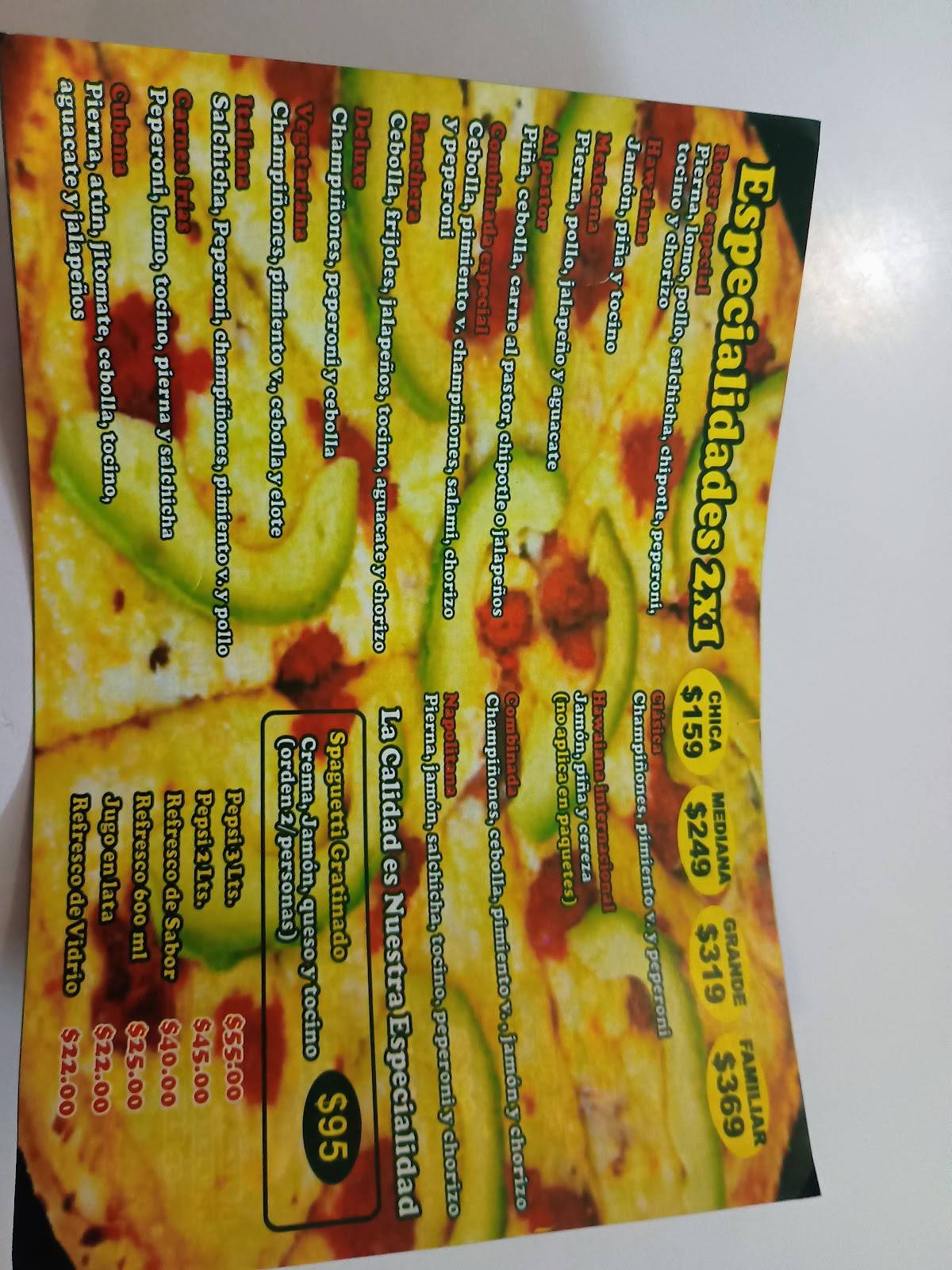 Roger Pizza меню