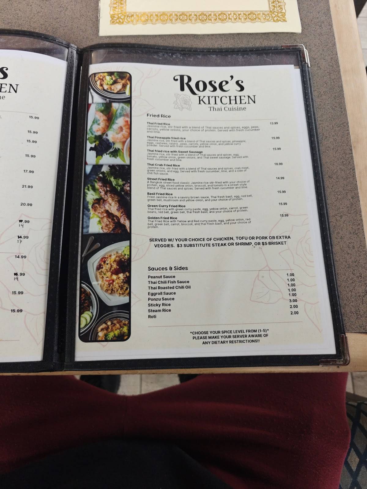 Rose's Kitchen E Slaughter меню