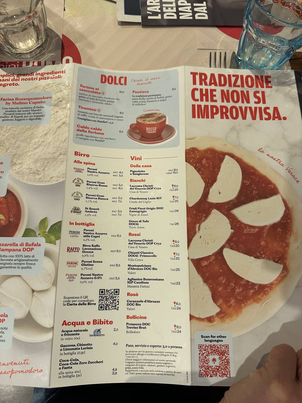 Rossopomodoro Rimini меню