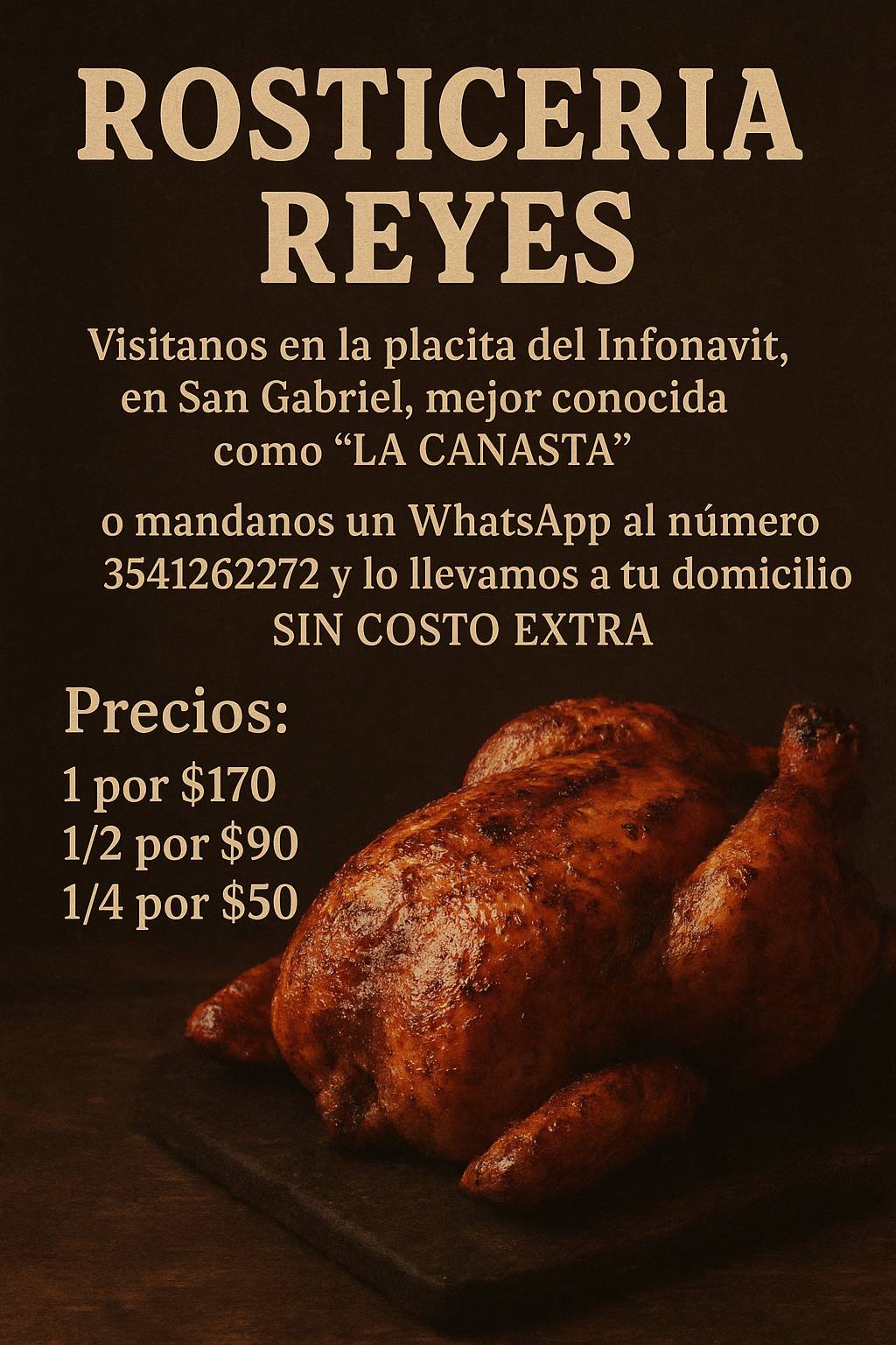 Rosticeria Reyes меню